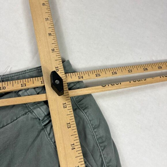 American Eagle Womens Super High Rise Cargo Pants Green Y2K Wide Leg Baggy 0 - Picture 8 of 15